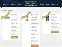 Tablet Screenshot of martellifoods.com